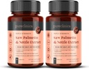 2- Pack Triple Strength Saw Palmetto & Nettle Root - 180 tabletek 124; 4149mg z 160mg Saw Palmetto Extract (85- 95% Kwasy tłuszczowe), 30mg Nettle Root, 649mg Wapnia 124; 6- Month Supply Supply Support Support 124; Prostate Support