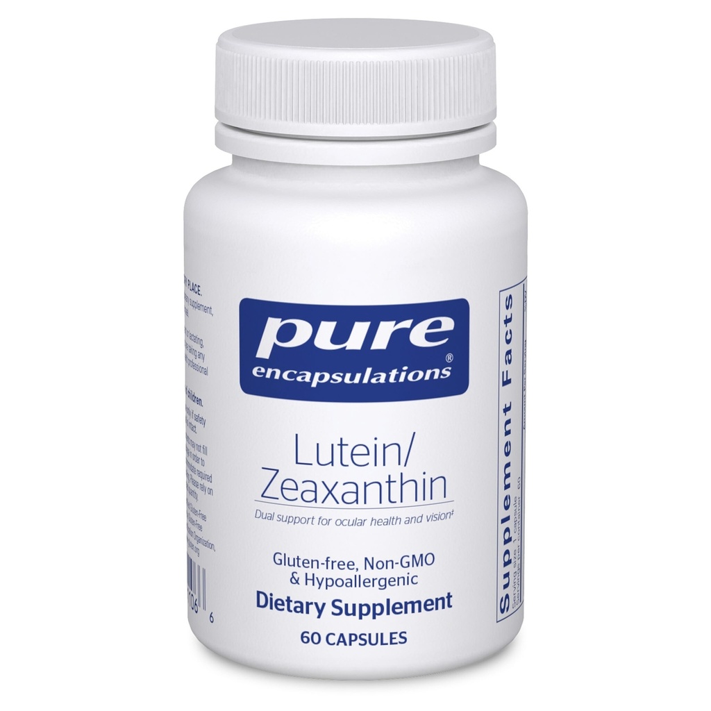 Czyste enkapsulacje Lutein & Zeaksantyna - Wspiera ogólne widzenie * - Utrzymuje pigment plamki żółtej & Zdrowie oczu * - Wsparcie przeciwutleniające * - Przyjazny weganom & Non-GMO - 60 Kapsułki