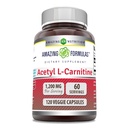 Amazing Supples Acetyl L- Carnitine Supplement Equipment 124; 1200 Mg Equipment 124; 120 Veggie Capsules Equipment 124; Non- GMO Equipment 124; Gluten Free Equipment 124; Made in USA
