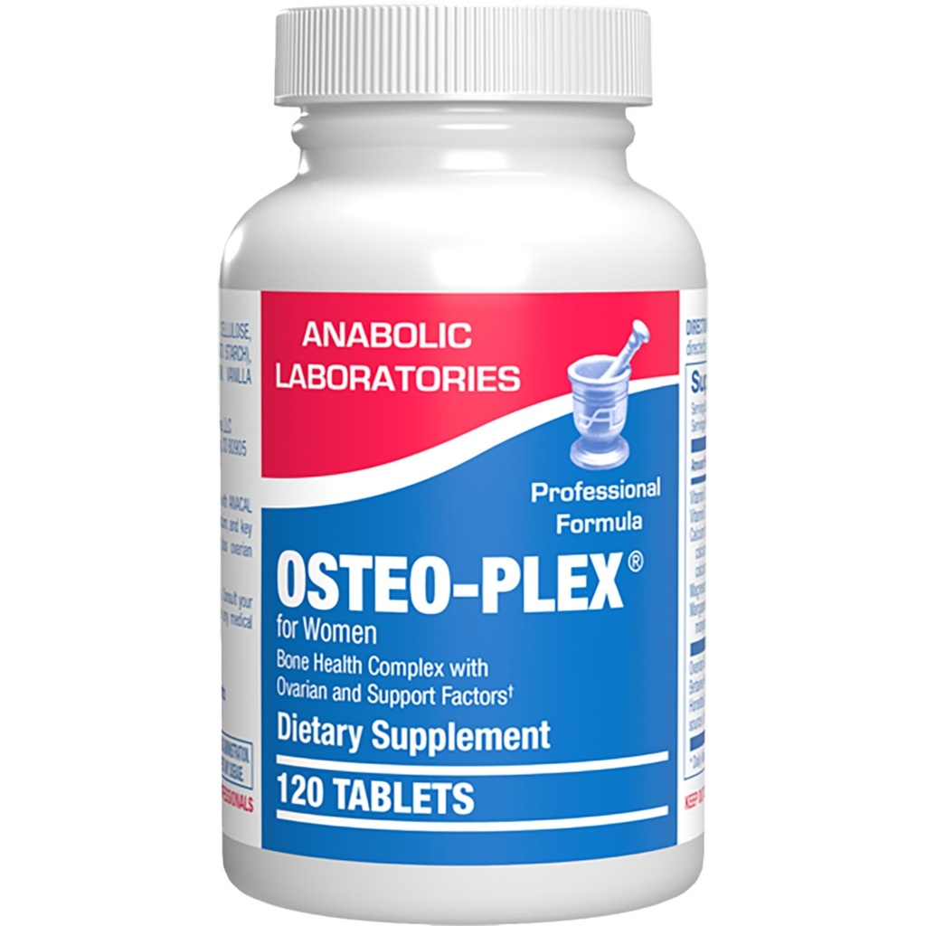 Osteo- Plex Bone Health Supplement for Women - Clinical Formula Bone Strength Supplement with Magnezu Wapnia Witamina D3 & Trace Minerals Complex - Easy to Swallow Gentle Tablets (120 Count)