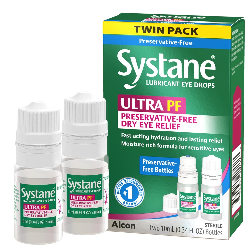 Systane Ultra wielodawkowy Preserve Free Eye Drops Twin Pack (2x10ml)