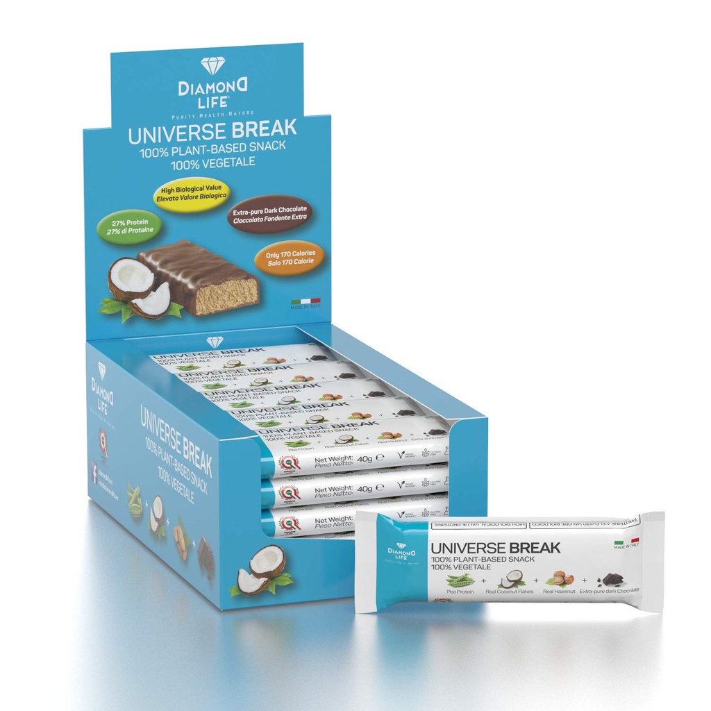 UNIVERSE BREAK - Aromat kokosowy - Doskonale wyważony niskokaloryczny plantacyjny bar - Diamond Life