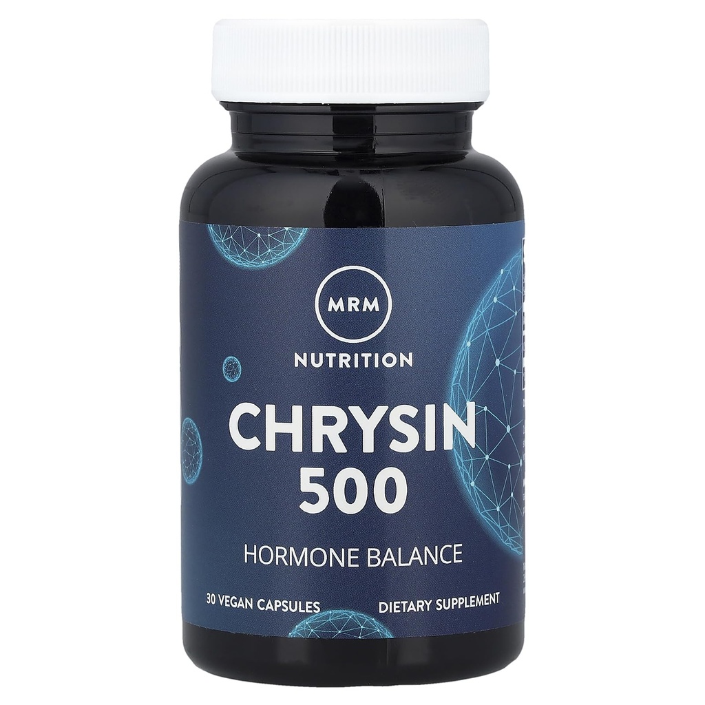 MRM Nutrition Chrysin 500mg XI124; Hormon Balance XI124; Promotes Healthy Testosteron Levels XI124; Pure 5,7- Dihydroksyflavone XI124; Gluten- Free + Vegan XI124; 30 Służenie