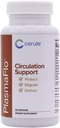 Cerule Plasmaflo Blood Flow Supplement to Support Bloods Circulation in Veins, Capilaries, Veillary, Vessels and Heart for Vascular Health with a Proprietary Enzyme Blend, Gotu Kola and Ginkgo Biloba