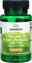 Swanson Dr. Stephen Langer 's Formula - Naturalny Probiotyk w / Prebiotyczne FOS - 16- Suplement szczeliny Promowanie wsparcia trawiennego w / 3.2 Miliard CFU na kapsułki - (60 Kapsułki wegetariańskie)