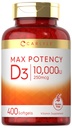 Witamina Carlyle D 10000 j.m. 400 Softgeli 124; Rozmiar Value 124; Maksymalna moc 124; Nie-GMO, Gluten
