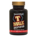 NaturesPlus T Mężczyzna - 60 Kapsułki wegetariańskie - Promotes Muscle Gain & Stamina, Mood Enhancer - Gluten Free - 30 Razem Sługi