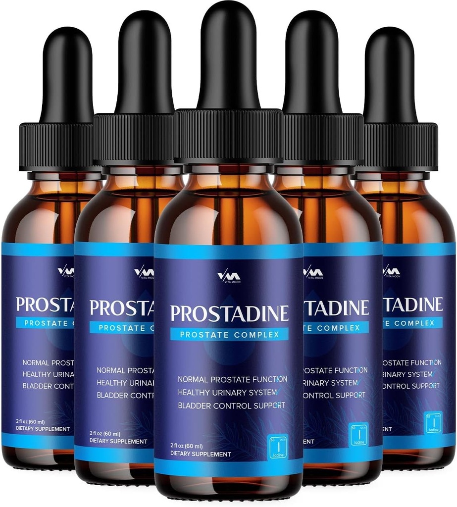 Prostadine Drops for Prostate Health - Prostadine Bledder & Urnation Support, Maksymalna moc, 2024 Ulepszona formuła, 5 - Miesiąc dostaw