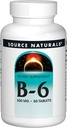 Źródło Naturals Witamina B- 6, 500 mg System immunologiczny Wsparcie - 50 tabletek