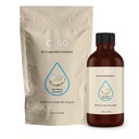 C- 60 MCT - 4oz -99,9% Czysty C- 60 w Organic Extra Virgin MCT Oil - 100% Rozpuszczalnik Wolny - 108mg Aktywny C60 - Butelka szklana - Węgiel 60