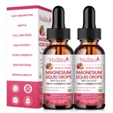 Magnez Glicynian Płyn, Glycynian magnezu o dużej mocy, Cytrynian, Sugar Free Vegan Non-GMO Complex Supplement Promotes Nerv, Relaks, Mięśnie, Wsparcie snu *