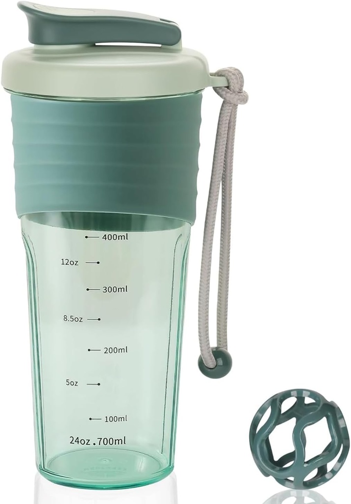 Butelka do shakera proteinowego, Butelki do mikstur sportowych do mieszania protein z whiskey Ball, Butelka mikser, Przenośne przed treningiem serwatki protein shaker Cup midnight Blue