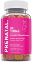 Dr Tobias Prenatal witaminy Gumy, Bezżelazne Witaminy prenatalne z DHA i kwasu foliowego, Niacyna, Biotin, B6, & B12, Obejmuje olej rybny, dla wsparcia przed- i poporodowego, 60 Gummies, 30 Służenia