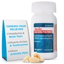Acetaminofen 250 mg i Ibuprofen 125 mg - Generic Pain Reliever, Fever Reducer, Relief Ból głowy, Ból menstruacyjny, Ache zębów, Ache mięśni, Zapalenie stawów Relief - 144 Count