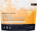 Real Hydration - Organic Fruit- Based Electrolyte Mix - Made with Organic Fruits & Pink Salt - Zero Sugar & Vegan - Hydration, Immune & Recovery Support (15 Słupki, Peach Mango)