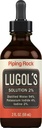 Lugols Iodine Drops 2% 2 fl oz Nether124; Liquid Supplement Ethernet 124; Potasu Iodide 4% Nether124; przez Piping Rock