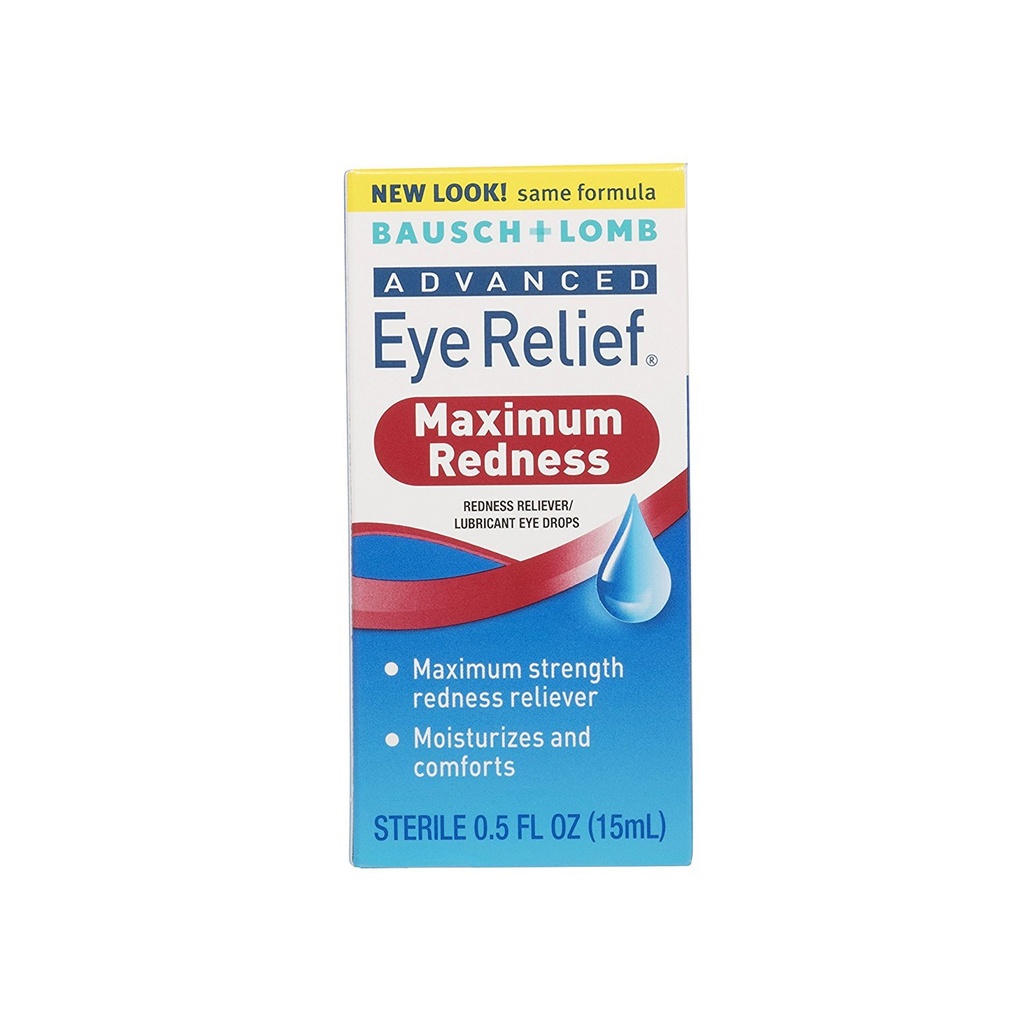 Bausch i Lomb Advanced Redness Relief Drops, 0.5 unce - 3 za przypadek.