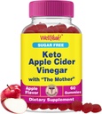 WellYeah Sugar Free Jabłko Cydr Gummie Vinegar 124; 500 mg 124; Keto ACV Gummies Venegar 124; Jabłko Cydr Ocet z Matką 124; Wegan, Nie GMO 124; 60 Hrabia