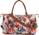 Weekender Torba Duffle Bag dla kobiet duży podróżny Tote Torba w ciągu nocy Torby z ramiączką ramię krowa Leopard Atzec...