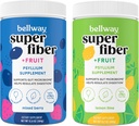 Bellway Super Fiber Proszek + Owoce, Sugar Free Organic Pyllium Husk Proszek Suplement Fiber do Regularności, Bloating Relief & Gut Zdrowie, Non-GMO, Mieszane Berry & Lim cytryny