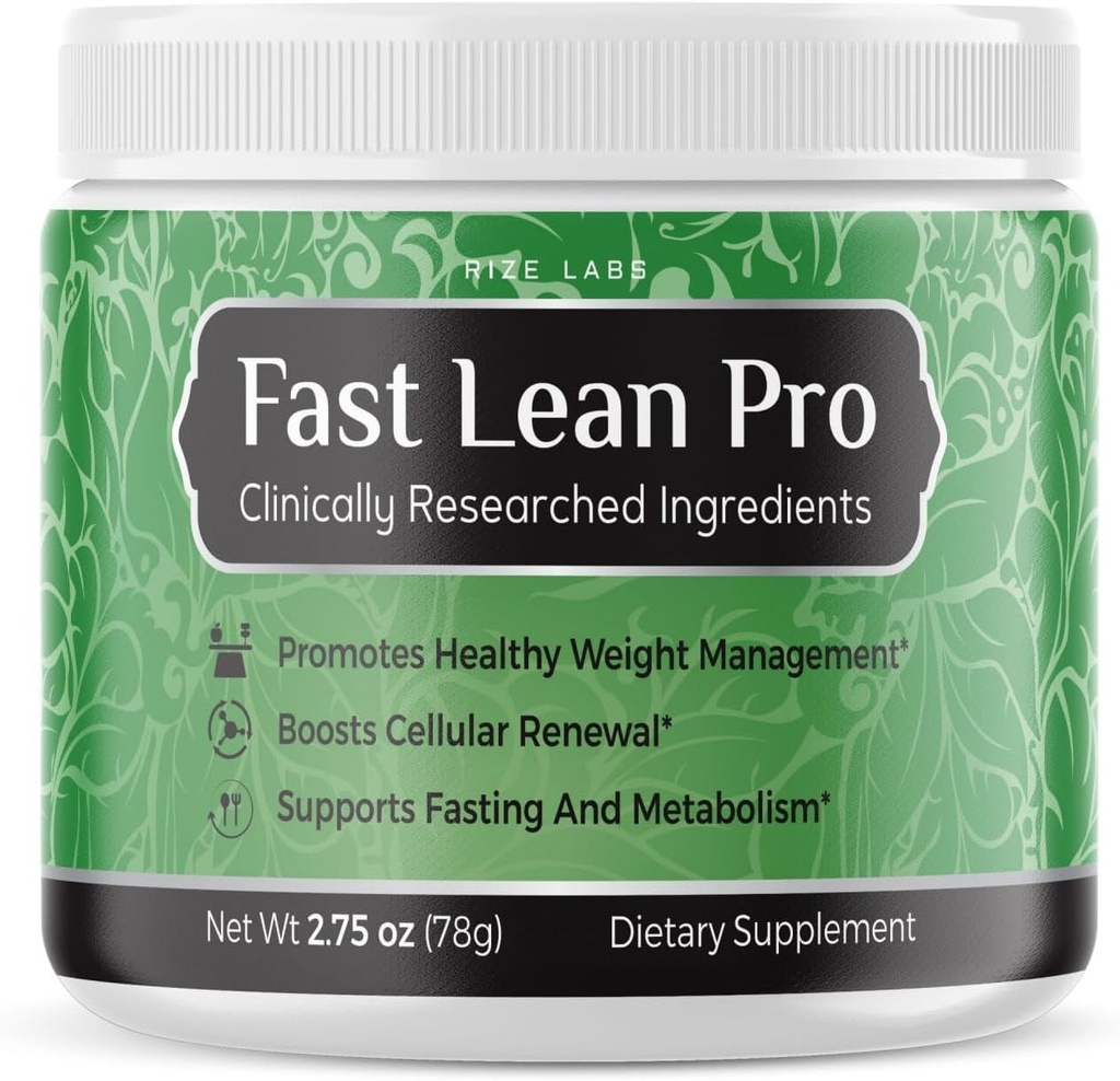 Rize laboratoria Fast Lean Pro Advanced Supplement Formuły Hydration BCAA Drink kapsułki w słoiku, Łatwy do skopu i smaków wielki (30 Służenia)