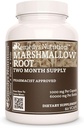 Żywienie Remedy Marshmallow Root 124; 1000 mg, 60 Kapsułek Vegan Herbal Dietetyczny suplement 124; Dwa miesiące dostaw