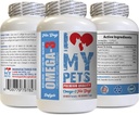 I LOVE MY PETS LLC Dog Protein Supplement - Omega 3 Fish Oil for Dogs - Advanced Premium Quality - epa for Dogs - 180 Softgels (1 butelka)