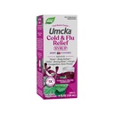 Nature 's Way Cold + Flu Relief Syrop, Umcka, Gorączka *, Ból gardła, Kaszel, Zatory, Ciało Aches *, Homeopatia, Fenylephrine Free, 0,05% Alkohol, Berry Flavored, 4 Fl Oz (Opakowania maja Vary)