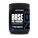NutraBio Base Pre- Workout Proszek 200mg kofeina, Trwała energia, Focus, Endurance, Pompa, Cukier wolny, Czyste przygotowanie dla mężczyzn i kobiet - Beta Alanine, L- Tyrozyna, 30 Służenie - Niebieski Malina