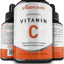 Witamina liposomalna C 2000mg Płyn dla dorosłych, Wysoka Absorpcja VIT C, Maksymalizacja Witaminy C, System immunologiczny i Przeciwutleniacz Wsparcie, 60ML (1 butelka)