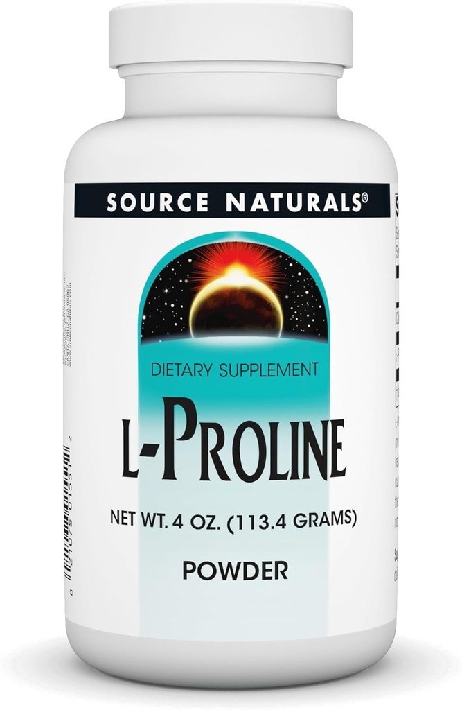 Źródło Naturals L- Proline Proszek - 4 unce