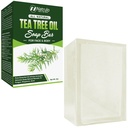 Tea Tree Oil Pasek do mycia twarzy i ciała, 4oz - Antygrzybicze Antyseptyczne naturalne oczyszczanie skóry - Czystość olejowa Infused Skincare Mydło antyfungal Bar Mydło do grzybów, Ringworm, trądzik