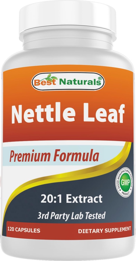 Najlepsze Naturals Nettle Leaf Extract 5000 mg ekwiwalent na służby- 120 kapsułki
