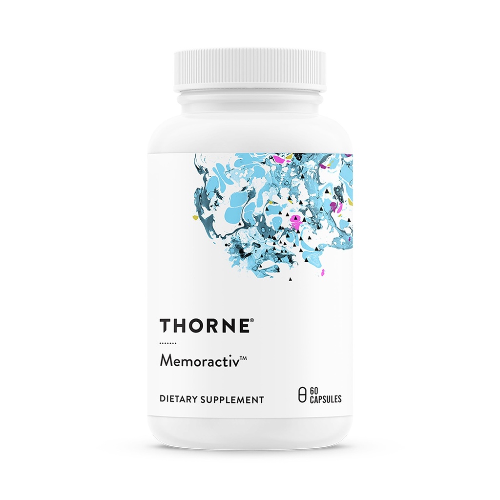 Customine - Memoractiv - Nootropowy Suplement Mózgu dla Skupiania, Kreatywności i Koncentracji - Ashwagandha, Ginkgo, Lutemax, Bacopa, Pterostilbene - Gluten- Free, Dairy- Free * - 60 Kapsułki - 30 Sług