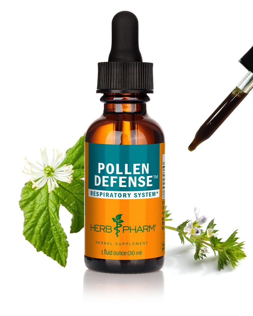 Herb Pharm Pollen Defense Liquid Herbal Formula dla wsparcia układu oddechowego - 1 unce (FEYE01)