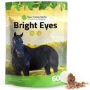 Srebrne Lining Herbs Bright Eyes Vitamin - Konie Suplementy do oczu do wsparcia zdrowia kapilarnego, Wielka Wizja, i ogólne Zdrowie oczu - Plant- oparte na Ziołowych Koń Suplementy - 1 lb 60- Day Supply