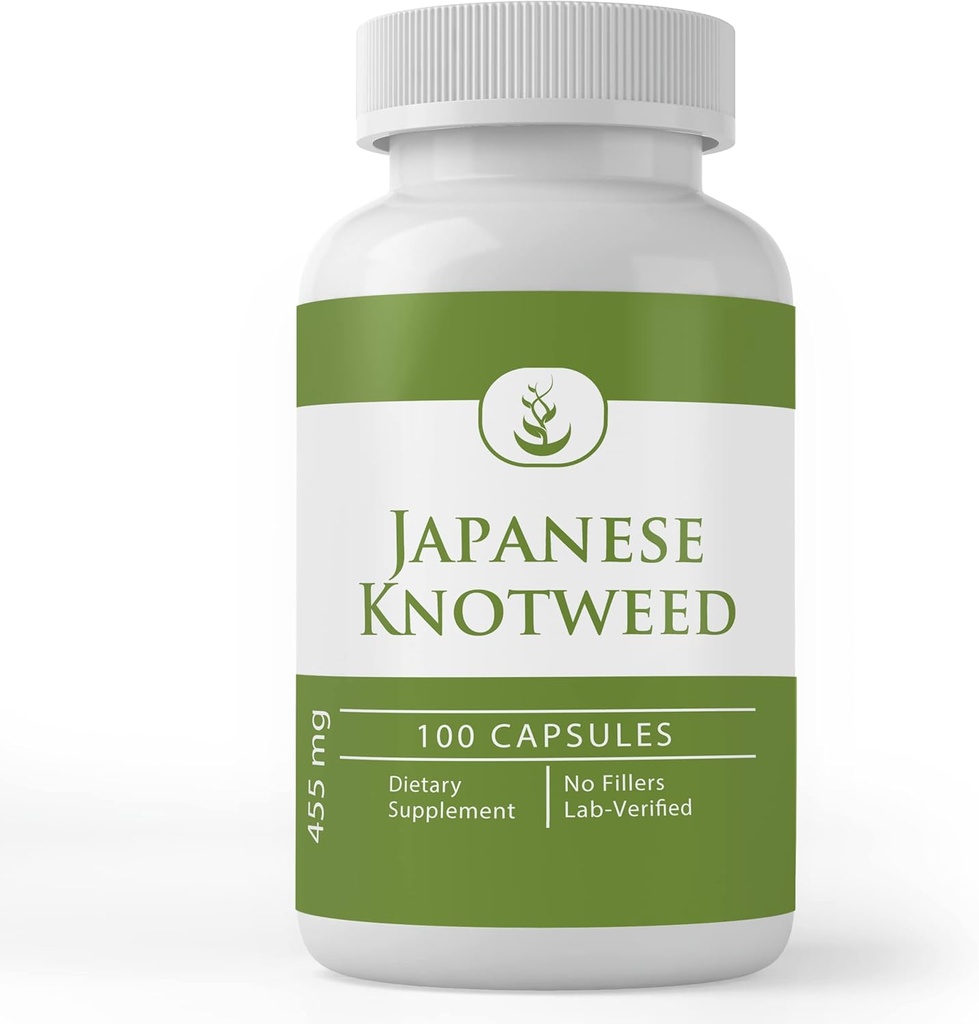 Pure Original Składniki Japoński Knotweed, (100 Kapsułki) Zawsze Czysty, Brak dodatków lub wypełniaczy, Laboratorium zweryfikowane
