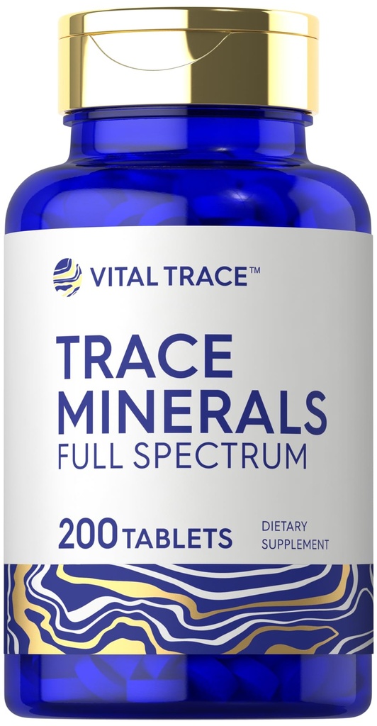 Carlyle Trace Minerals: 124; 200 Tablets: 124; Full Spectrum Supplement: 124; Non- GMO & Gluten Free Complex: 124; by Vital Trace