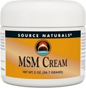Źródło Naturals MSM Cream - Zawiera witaminę E i Ginkgo - 2 oz