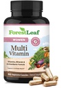 ForestLeaf Daily Witamina Multivitamin dla kobiet, Multi- Witamina dla kobiet - Kobiety Multivitamin & Multiminerales Supplement Equipment 124; Wszystkie niezbędne witaminy potrzebne do zdrowia i energii 124; 60 Czapki Veg