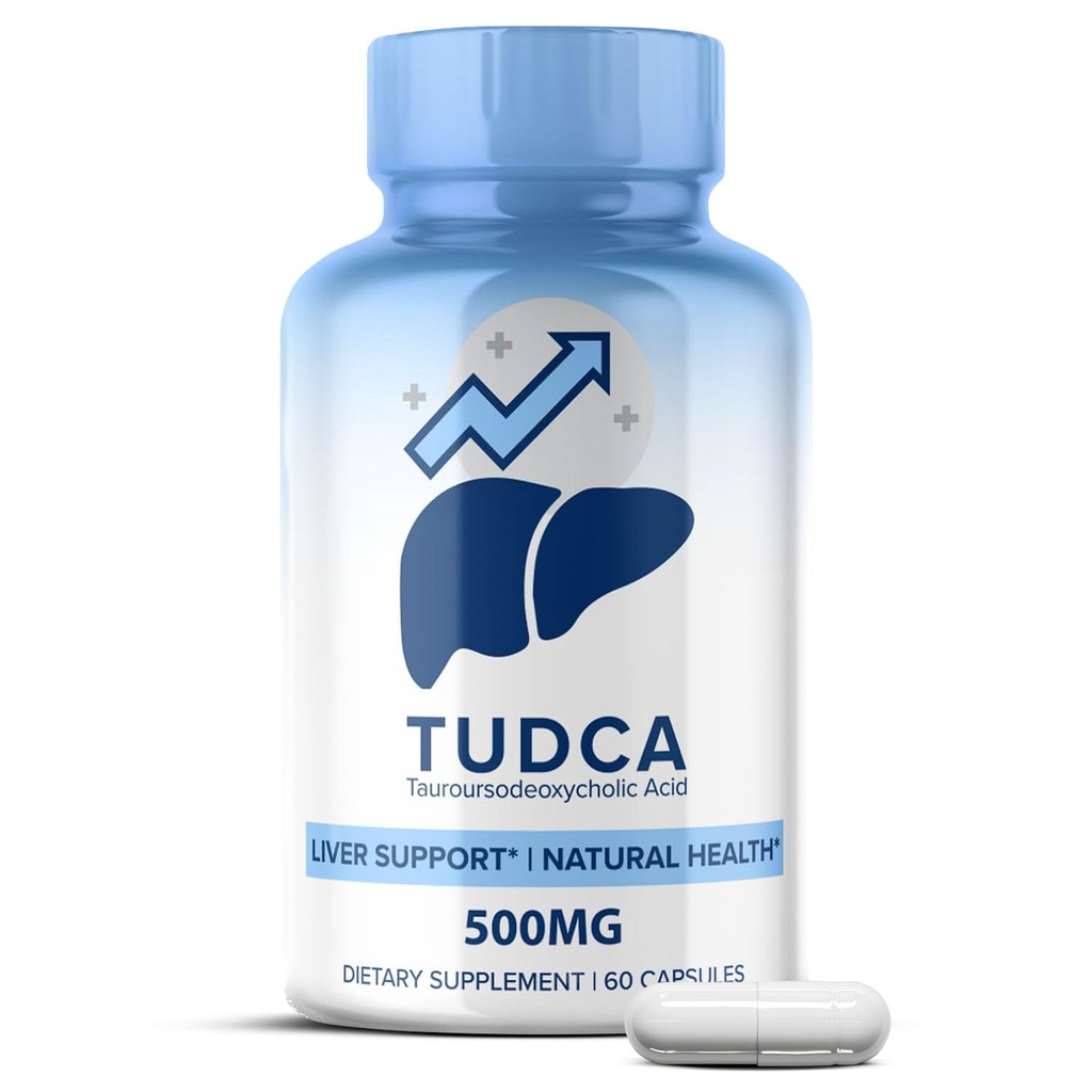 MaxLife Naturals TUDCA Liver Supplement Supplement 500mg - 60 Kapsułek Tauroursodeoksycholic Acid, Nerve Cell Function, Bile Salts Supplement for Liver & Gallbrook Supplement, Digestive Balance Formula