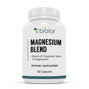 Magnezu Complex Supplement, Full Spectrum Magnezu Blend, Magnezu Glycinate z jabłkiem, Cytrate, Taurinate i Gluconate - Wysoka absorpcja suplement magnezu, Magnezu Complex kapsułki