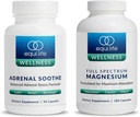 Equilife Full Spectrum Magnez (180 ct.) i kocioł nadnerczy (90 caps) Bundle Mood & Energy Support Supplement, Vegan, Non-GMO