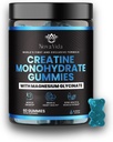 Jednowodzian Gummie z Magnezu Glucynian, L- Arginina, BCAA, Cynk & Beta- Alanina - Monohydrat Gummie z Magnezu Glucynian; Glucynian Gummie z Kreatyny Monohydrat dla mężczyzn i kobiet
