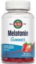 Kal Melatonina Gummies, Melatonina 5 mg Sleep Aid, Zdrowe Relaks, Czas snu, Jakość, i Calmness Support Formuła, Wegetarianin, Gluten Free, Naturalny aromat truskawkowy, 30 Służenie, 60 Gummies