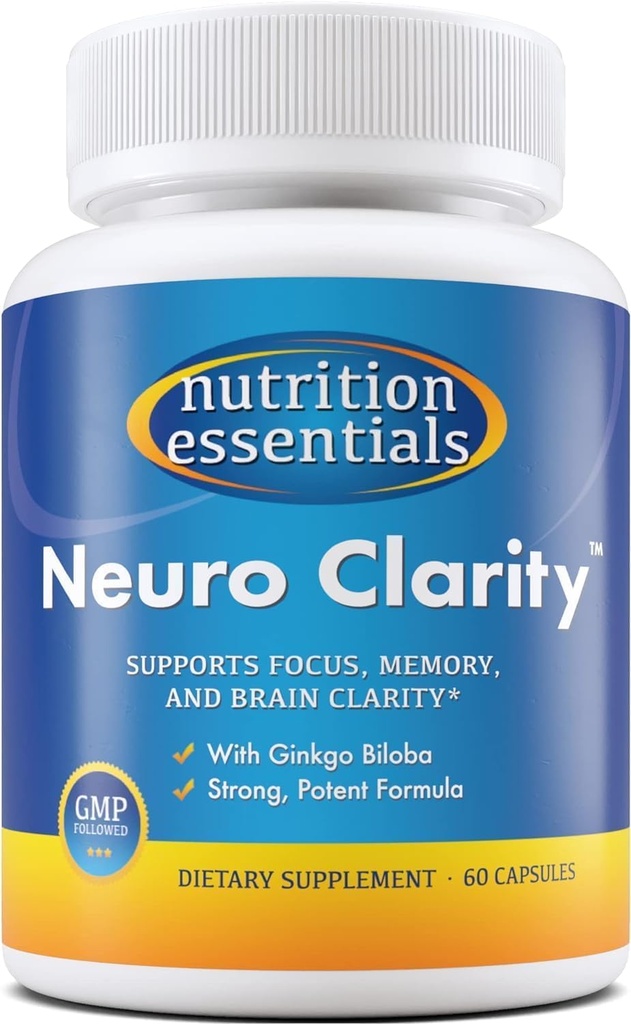 Nutrition Essentials Nootropic Brain Supplement + Probiotyki dla kobiet i mężczyzn z enzym Lactase