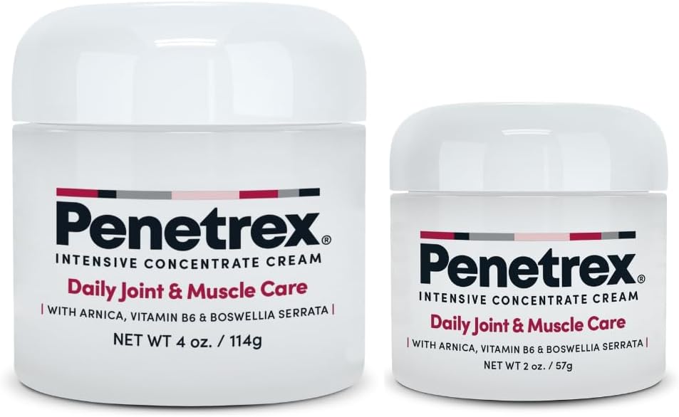 Penetrex Joint & Muscle Therapy Duo - Soothing Relief for Back, Neck, Hands, Feet & Nerves - Rub with Arnica, Witamina B6 MSM & Boswellia - 2oz, 4oz