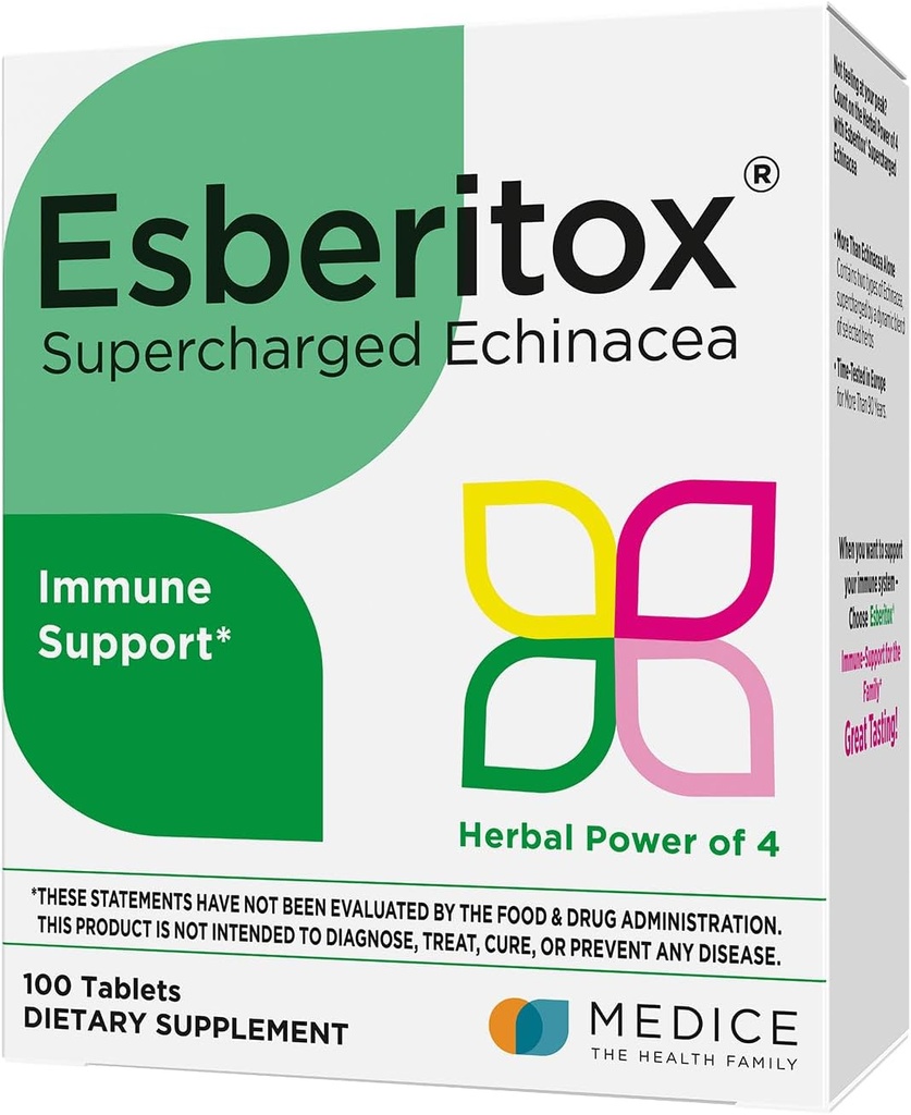Echinacea - 100 tabletek - suplement ziołowy wsparcia immunologicznego z Wild Indigo Root & Purple Coneflower - Klinicznie Tested - Made in Germany