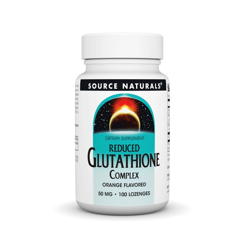 Źródło Naturals Reduced Glutathione Complex 50 mg Orange Flavored - 100 Lozenges